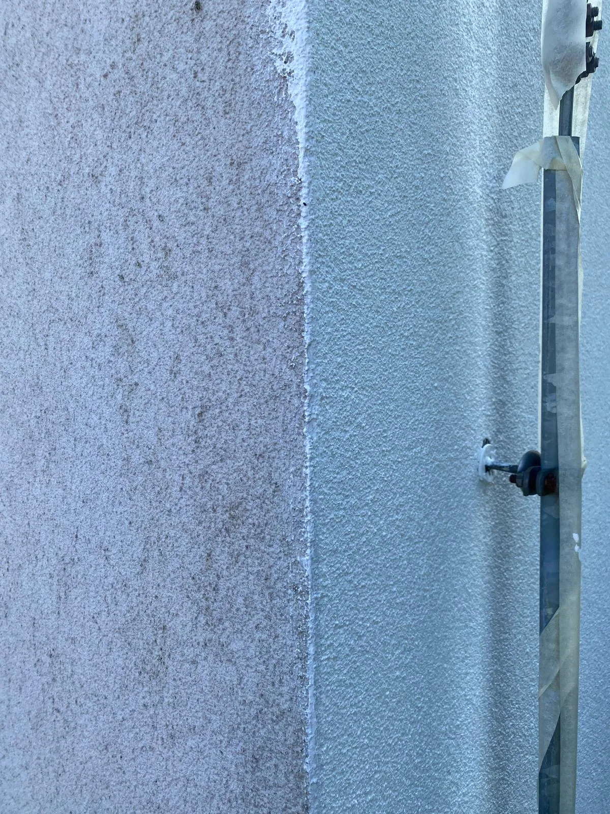 Detail struktury dokončené fasádní omítky